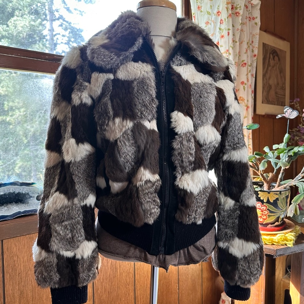 Dino Rico • Vintage Patchwork Rabbit Fur Coat - Picture 11 of 16